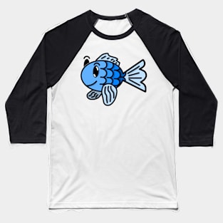 Blue Fish Baseball T-Shirt